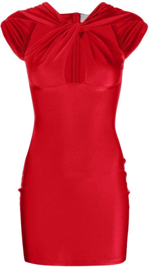 Coperni Uitgesneden mini-jurk Rood
