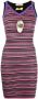 CORMIO Gestreepte bodycon jurk Roze - Thumbnail 1