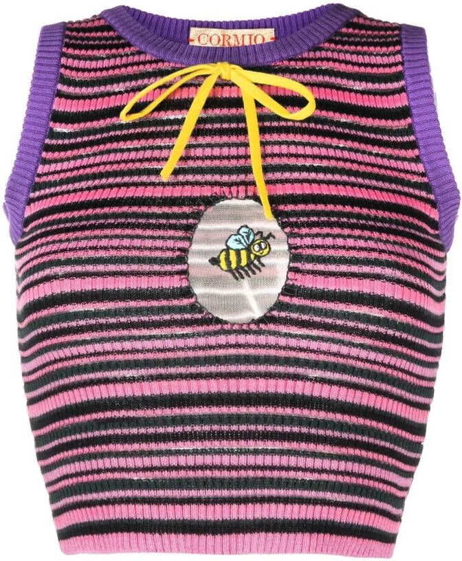 CORMIO Gestreepte top Roze