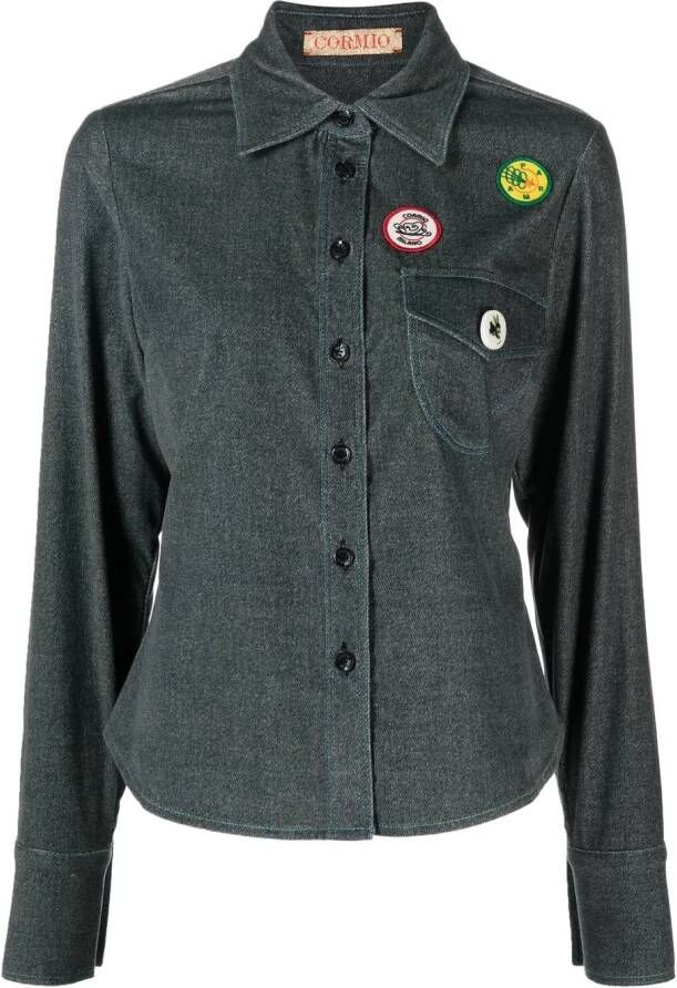 CORMIO Denim blouse Blauw