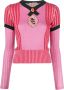 CORMIO Kabelgebreide trui Roze - Thumbnail 1