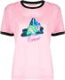 CORMIO T-shirt met logoprint Roze - Thumbnail 1