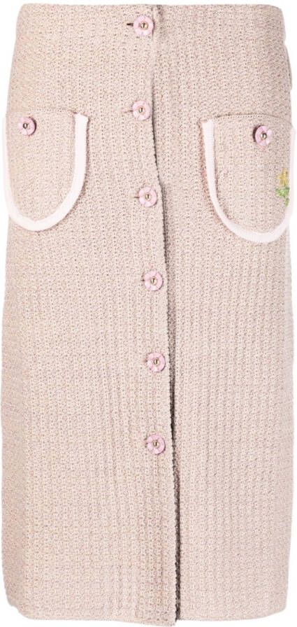 CORMIO Midi-rok Roze