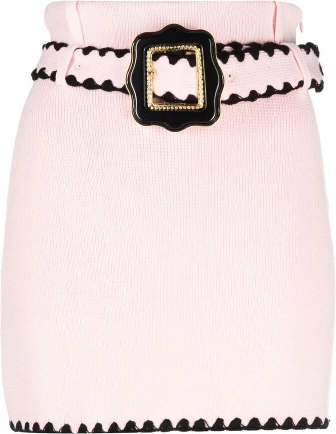 CORMIO Mini-rok met ceintuur Roze
