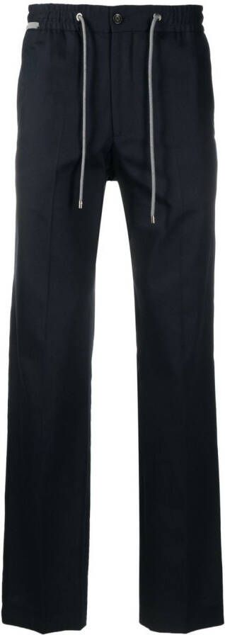 Corneliani Broek met trekkoordtaille Blauw