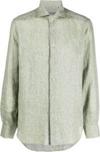 Corneliani Button-down overhemd Groen