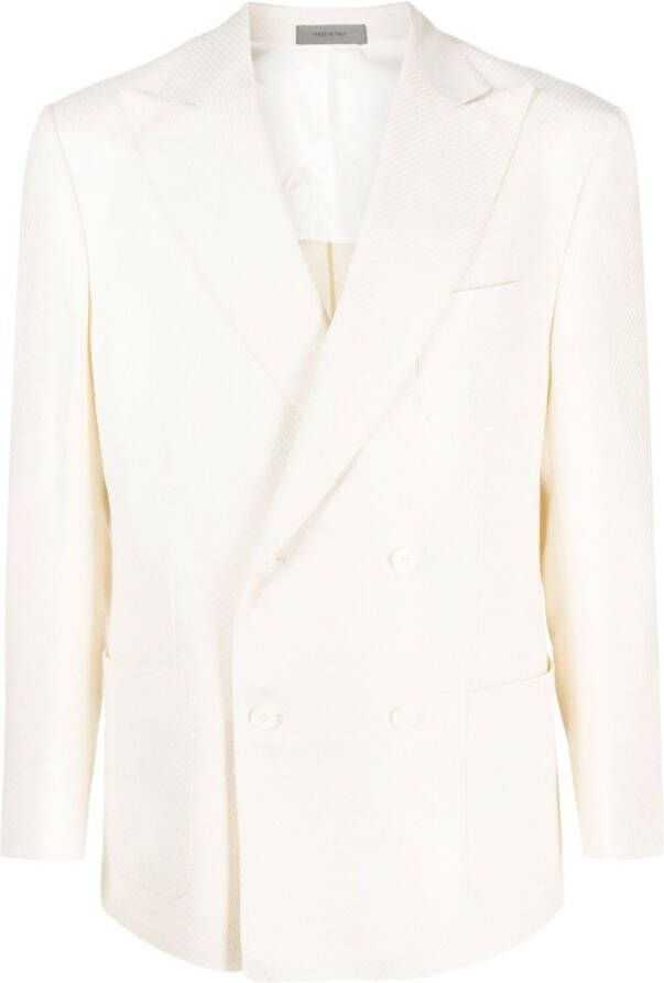 Corneliani Blazer met dubbele rij knopen Beige