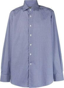 Corneliani Katoenen overhemd Blauw