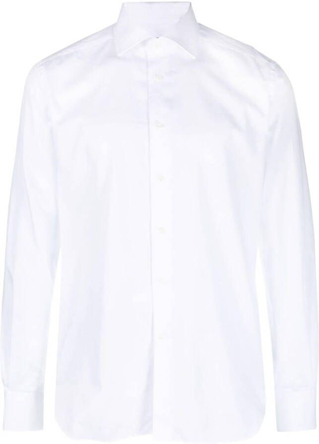 Corneliani Katoenen overhemd Wit