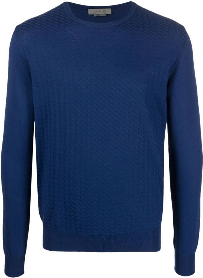 Corneliani Katoenen trui Blauw