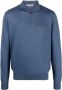 Corneliani Poloshirt met lange mouwen Blauw - Thumbnail 1