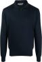 Corneliani Sweater met halve rits Blauw - Thumbnail 1
