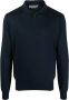 Corneliani Poloshirt met lange mouwen Blauw - Thumbnail 1