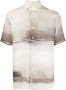 Corneliani Overhemd met abstracte print Beige - Thumbnail 1