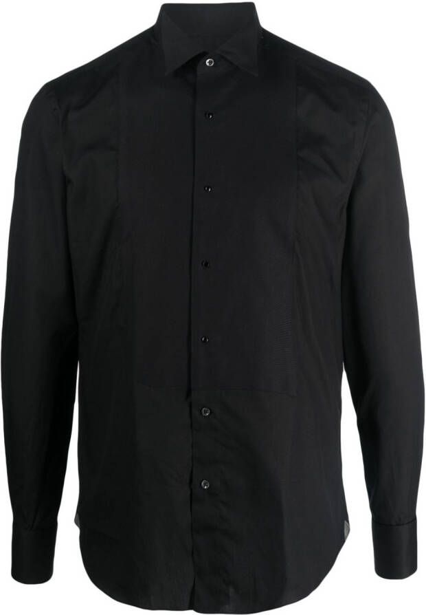 Corneliani Overhemd met gespreide kraag Zwart