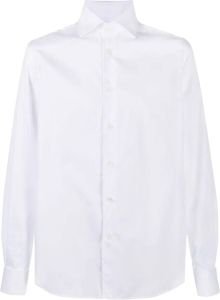 Corneliani Overhemd met gewelfde afwerking Wit