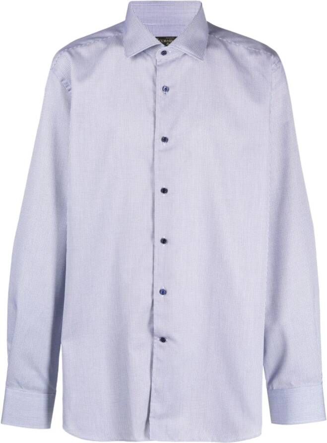 Corneliani Overhemd met microstippen Blauw
