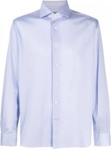 Corneliani Overhemd met ronde zoom Blauw