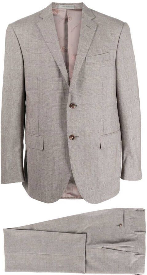 Corneliani Pak met enkele rij knopen Beige