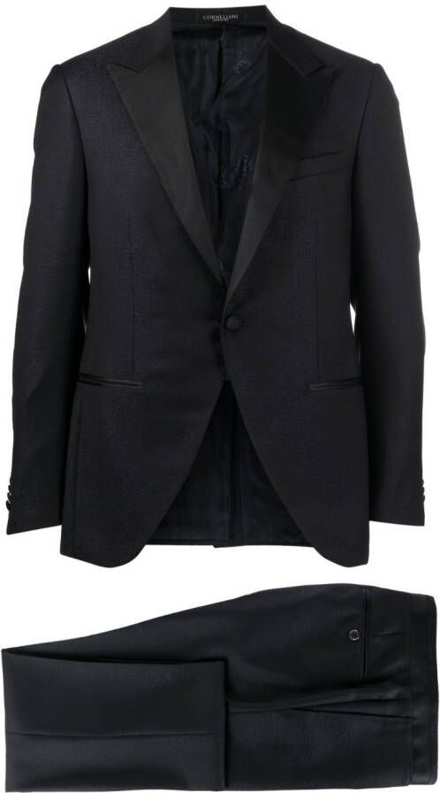 Corneliani Pak met enkele rij knopen Blauw