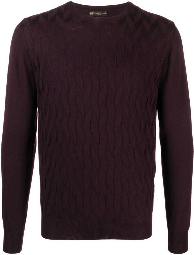 Corneliani Wollen trui Paars
