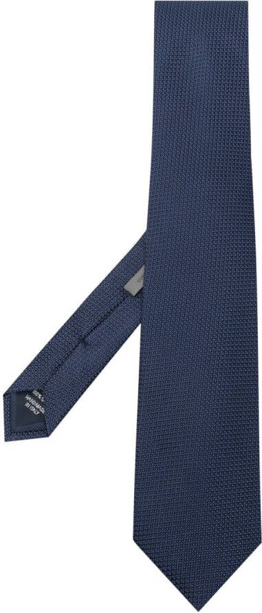 Corneliani Zijden stropdas Blauw
