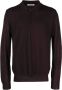 Corneliani Fijngebreid poloshirt Rood - Thumbnail 1