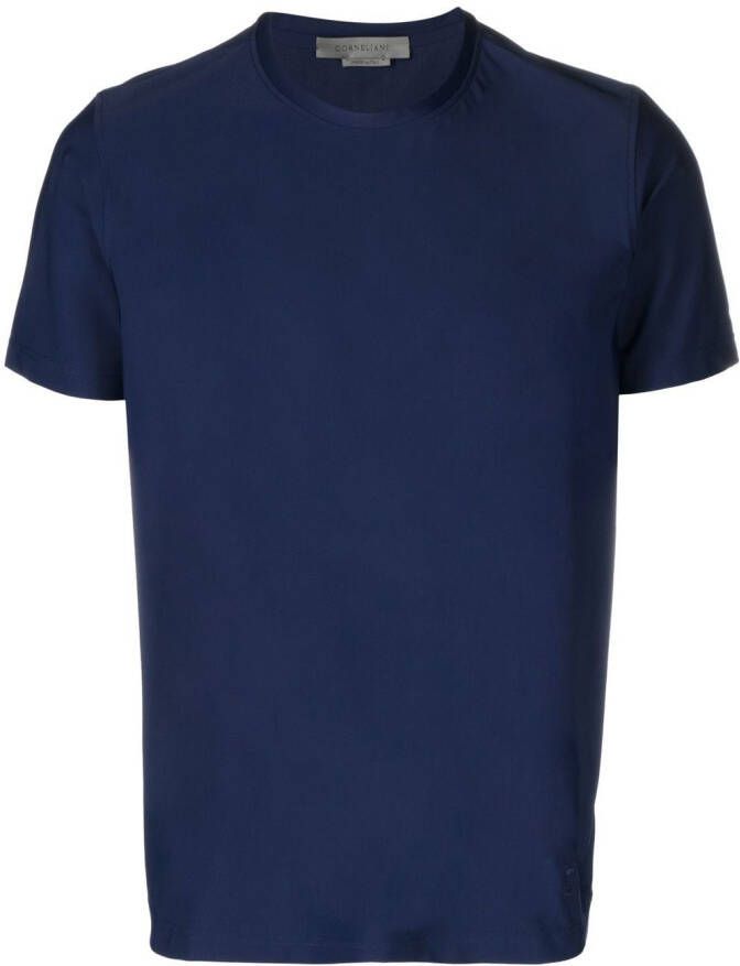 Corneliani T-shirt met ronde hals Blauw