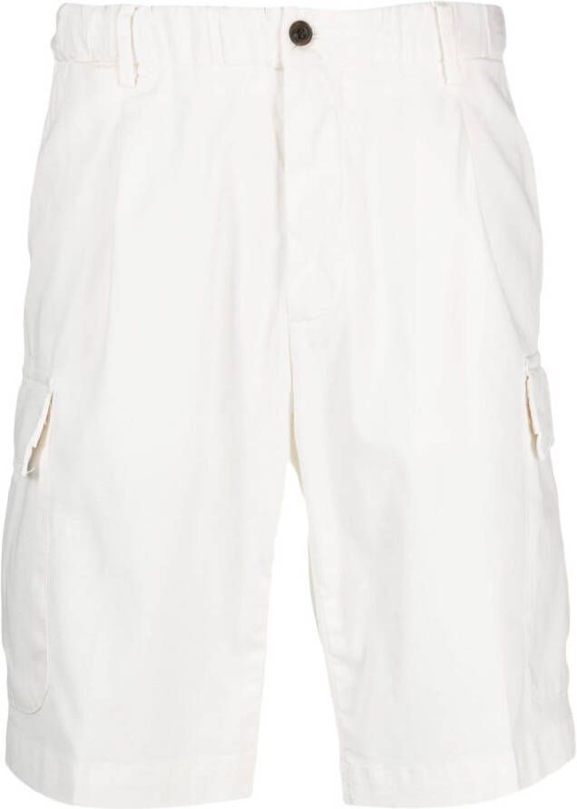 Corneliani Shorts met elastische taille Wit