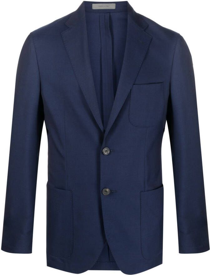 Corneliani Blazer met enkele rij knopen Blauw