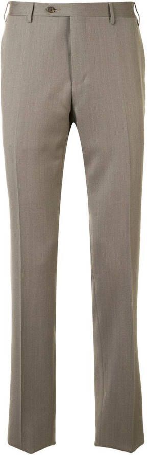 Corneliani Slim-fit pantalon Bruin