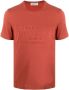 Corneliani T-shirt met logo-reliëf Rood - Thumbnail 1