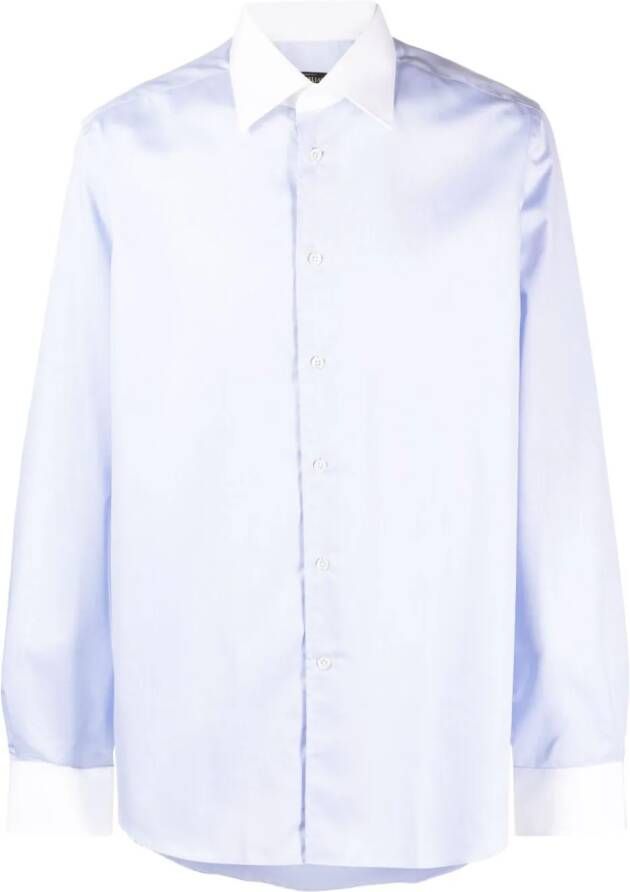 Corneliani Tweekleurig overhemd Blauw