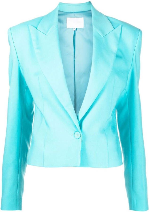 Costarellos Cropped blouse Blauw