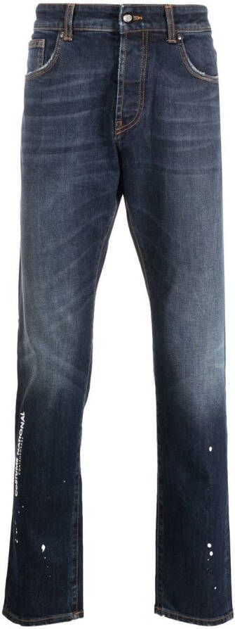 Costume national contemporary Jeans met logoprint Blauw