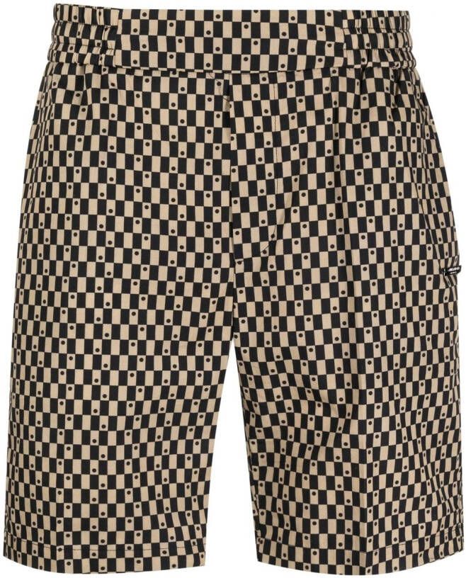 Costume national contemporary Shorts met logoplakkaat Beige