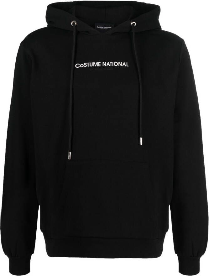 Costume national contemporary Hoodie met logoprint Zwart