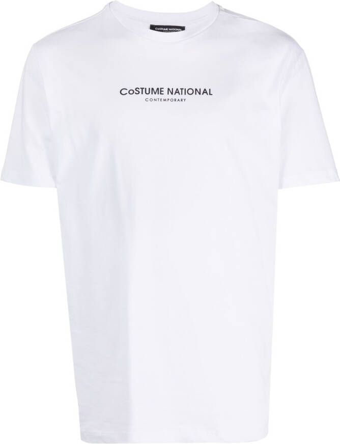 Costume national contemporary T-shirt met logoprint Wit