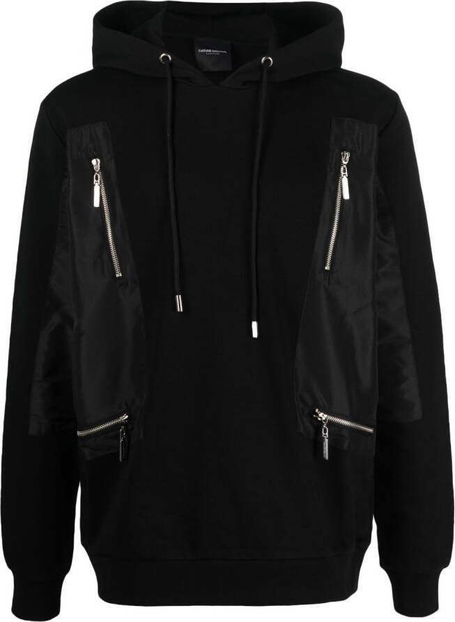 Costume national contemporary Katoenen hoodie Zwart