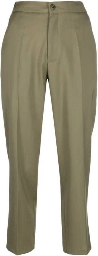 Costumein Geplooide chino Groen