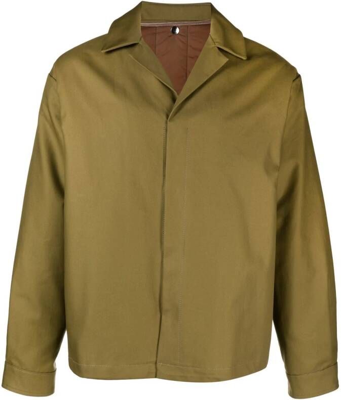 Costumein Shirtjack met gekerfde kraag Blauw