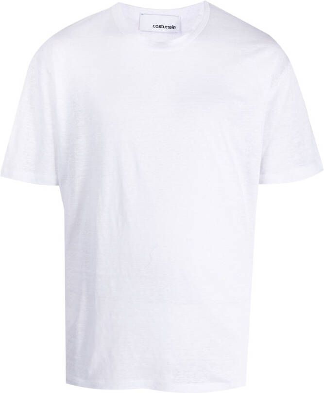 Costumein T-shirt met ronde hals Wit