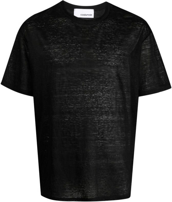 Costumein T-shirt met ronde hals Zwart