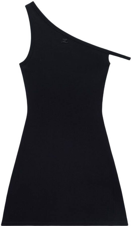 Courrèges Asymmetrische jurk Zwart