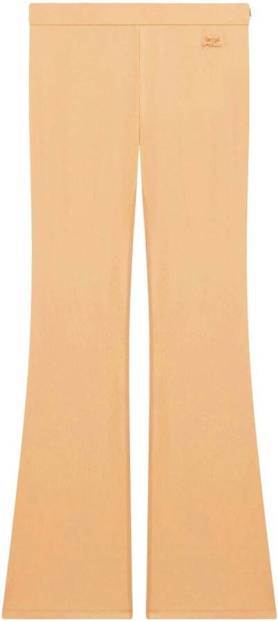 Courrèges Broek met geborduurd logo Beige