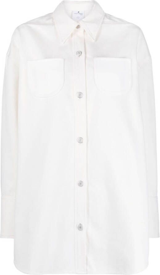 Courrèges Button-up blouse Wit