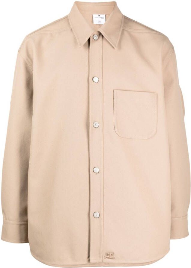 Courrèges Button-up overhemd Bruin