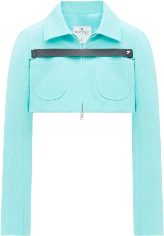 Courrèges Cropped jack Blauw