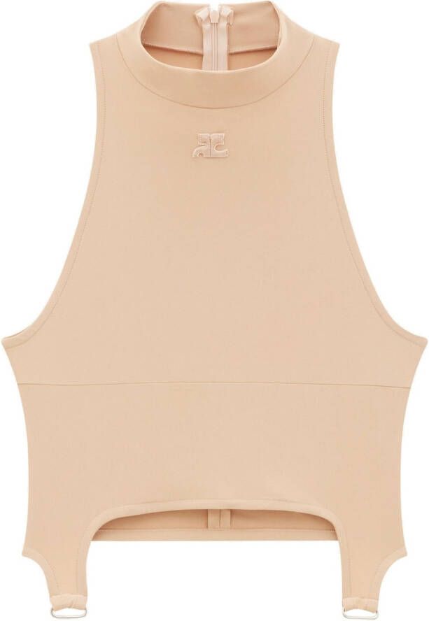 Courrèges Cropped top Beige