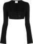 Courrèges Cropped vest Zwart - Thumbnail 1